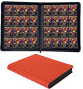 1408+ Pockets Trading Card Binder, 16-Pocket Card Ablum Compatible with MTG,Sports Cards & Other Standard Size Trading Card (Orange)