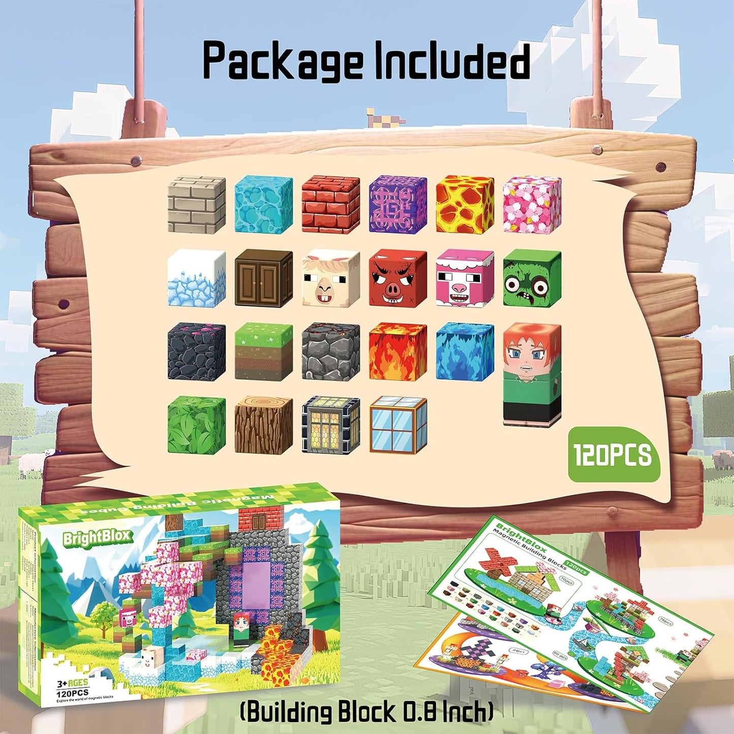 Magnetic Building Blocks Construction Set, Educational STEM Toy (Creators-Battle)