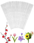 100 PCS FIVEIZERO 26 Gauge White Floral Wire Stems for Artificial Flower Making,Florist Wire,Flower Wires for Crafts,Alambre para Flores for Wreaths, Flower Arrangements and DIY Projects