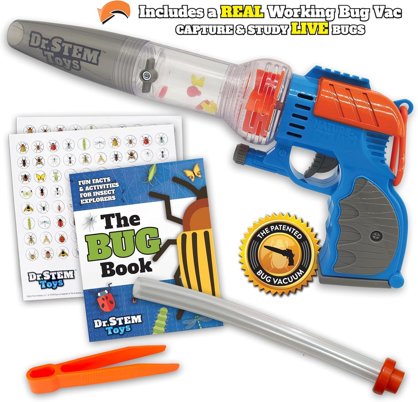 Nature Bound Bug Catcher Toy, Eco-Friendly Bug Vacuum, Catch and Release Indoor/Outdoor Play, Ages 3 to 12, Green, Complete Kit for Kids, Includes Capture Core with Magnification (Deluxe Science Kit)