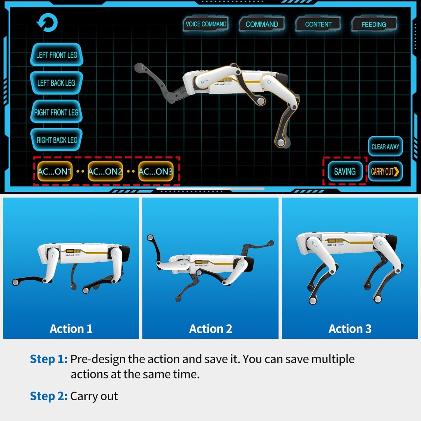 Smart Robot Dog - Interactive STEM Pet with Voice Control, 30+ Actions & APP Programming, Durable Design for Kids Age 6+ (Compatible with iOS/Android)
