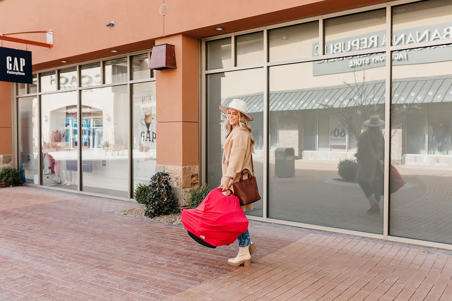 Copper Pearl Multi-Use Cover: Car Seat Covers, Nursing Cover, and Stroller Cover for Sun - Stretchy Fabric, All-Season Use, Stylish Designs, Easy Access for Moms - Mara