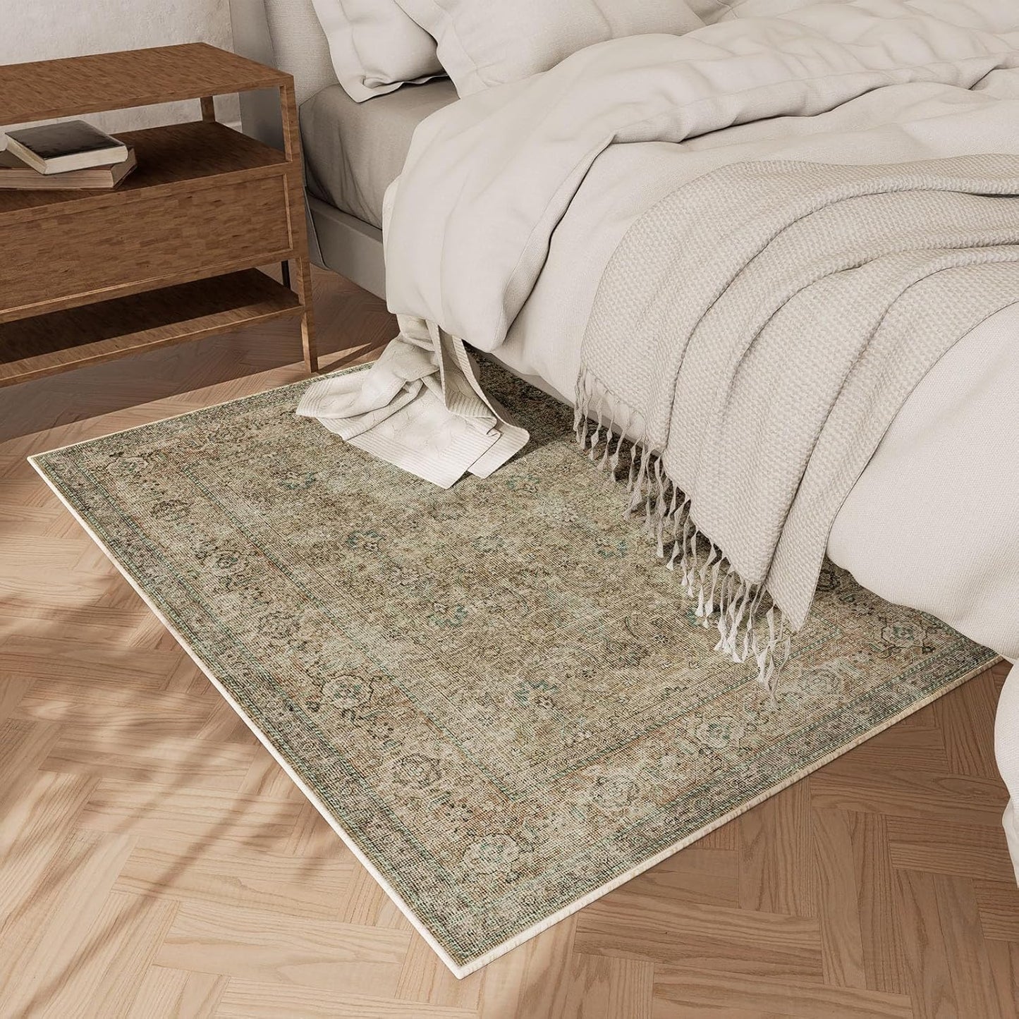 Machine Washable Small Rugs for Kitchen: Door Mat Indoor Entrance 2x3 Entryway Rug Stain Resistant Non-Slip Low Pile Soft Throw Carpet for Front Door Indoor Entrance Entry Bedroom Nursey