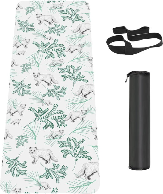 Non Slip Yoga Mat TPE Workout Mat for Men Women, Thick Workout Mat with Carrying Strap, Fitness Mats for Exercise, Yoga, Fitness, Pilates, Floor Workouts (72" x 24" x 6mm)