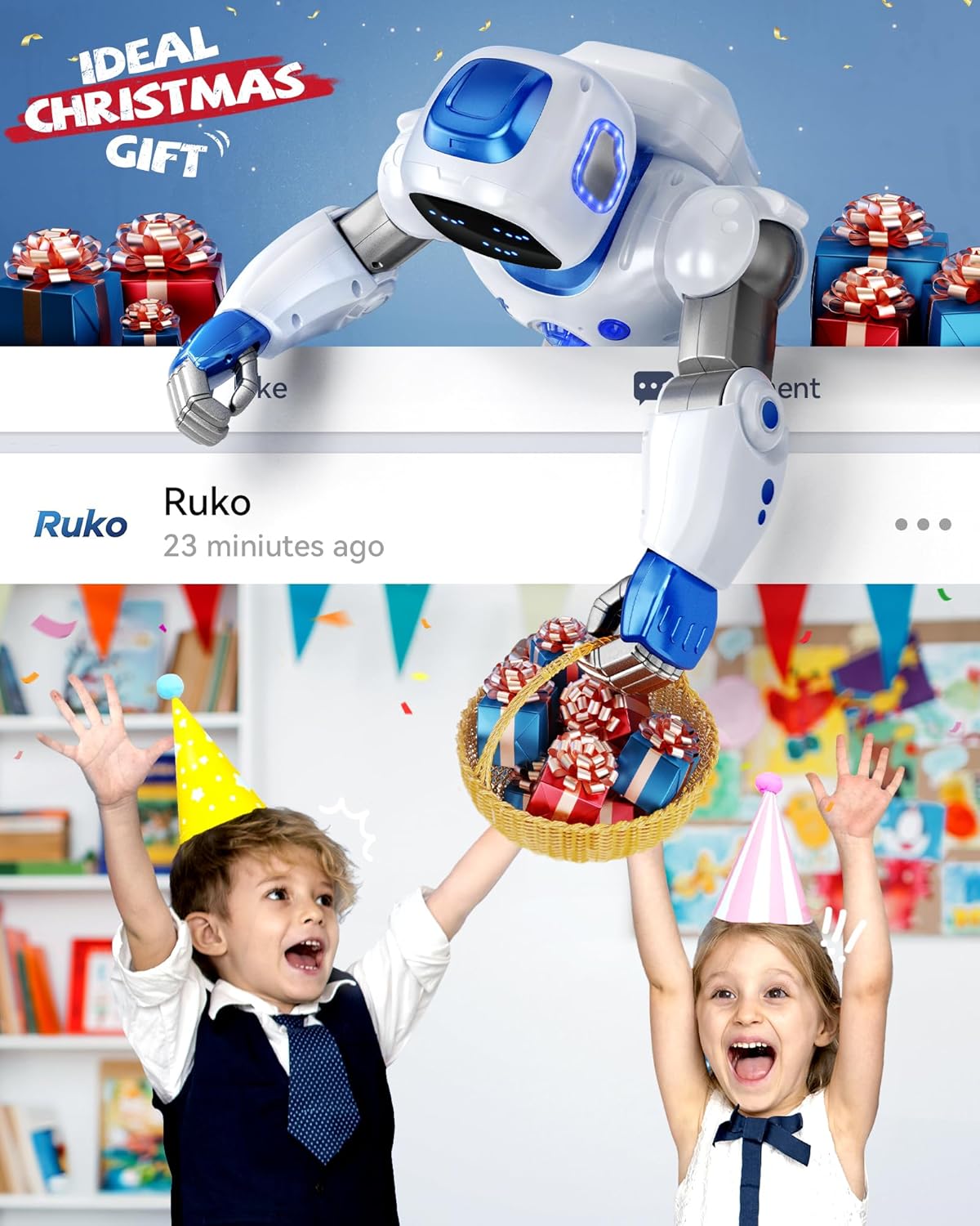 Ruko 1088 Smart Robot 6088 Smart Blue Robot