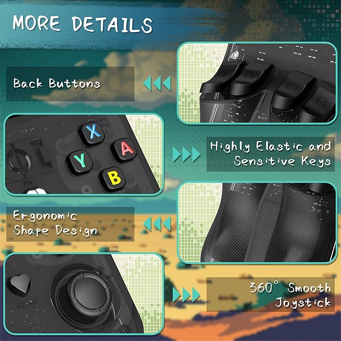 R36MAX Handheld Game Console, 40000+ Games Retro Gaming Console, 256GB TF Card Mini Retro Video Console, 4000mAh Rechargeable 4.0" IPS HD Screen Portable Pocket Arcade (Transparent Black)