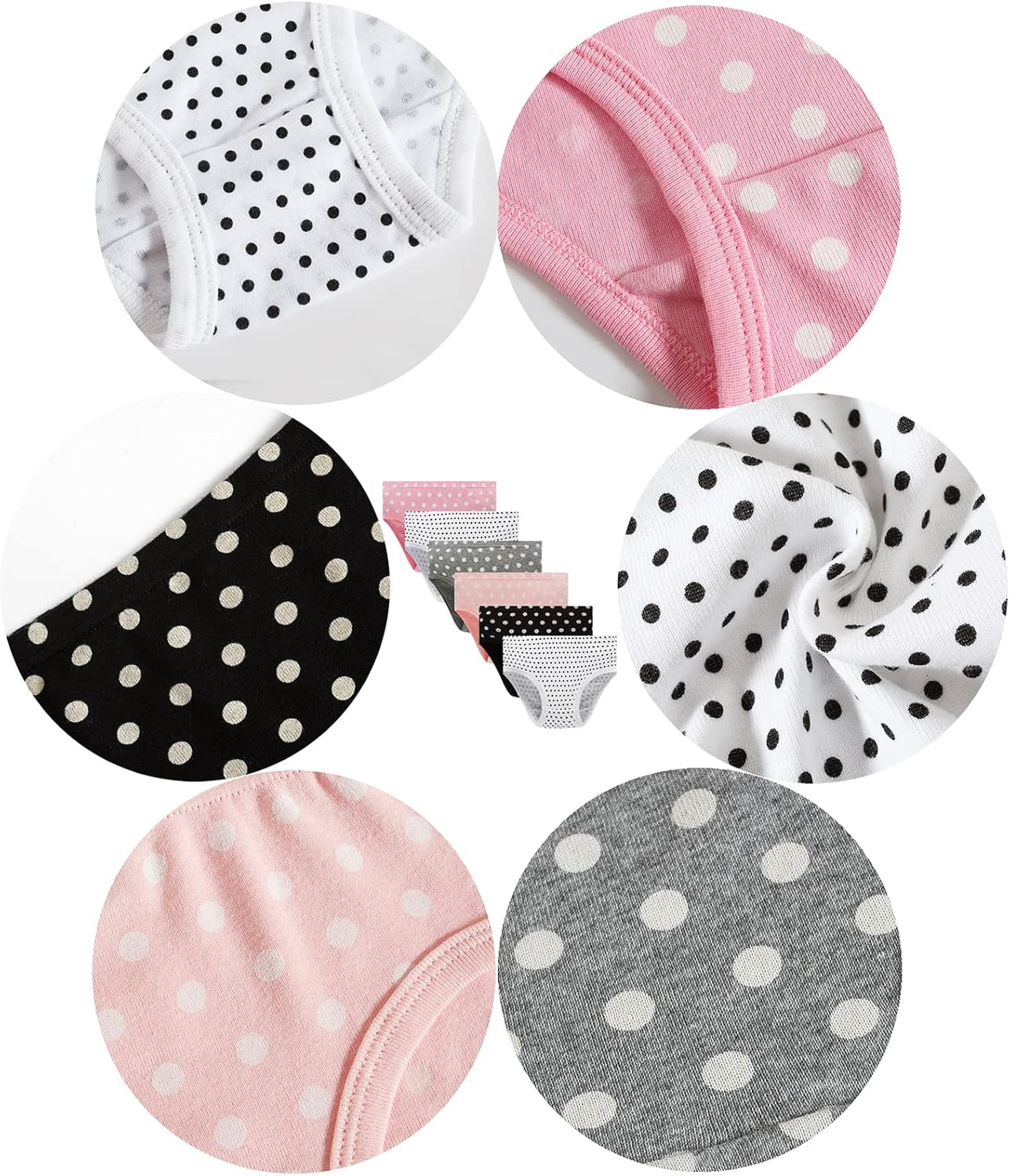 Barara King Little Girls' Soft Cotton Underwear Toddler Undies Kids panties