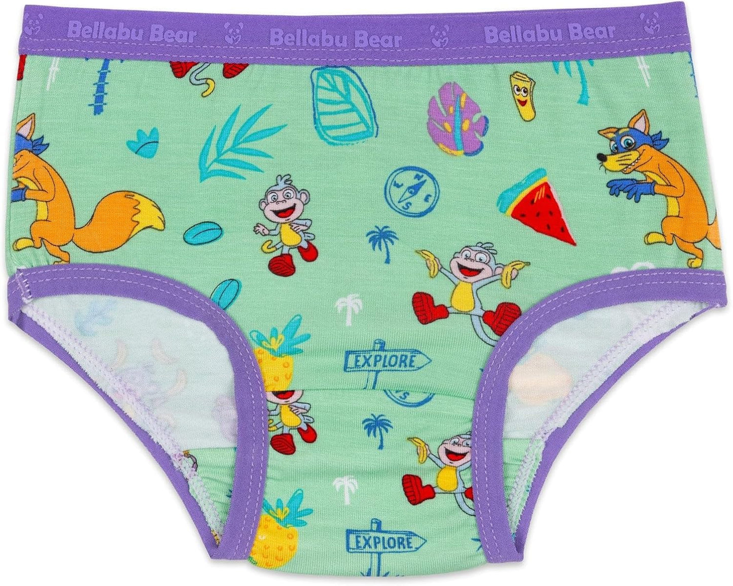 Bellabu Bear Dora Girl's Rayon from Bamboo Underwear 7-Pack