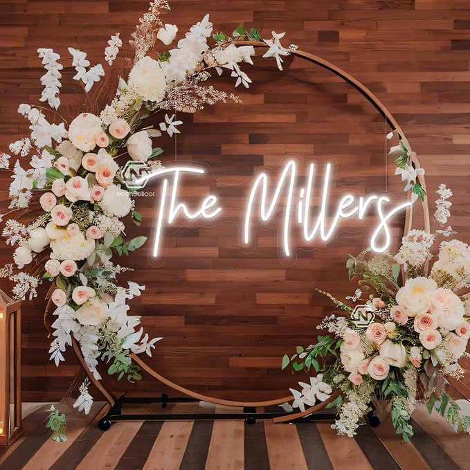 SELICOR Personalized Neon Signs Led Neon Signs Light for Bedroom Wedding Birthday Party Home Décor Custom Neon Sign Bar Store Logo Neon Sign(Optional 36" to 60")