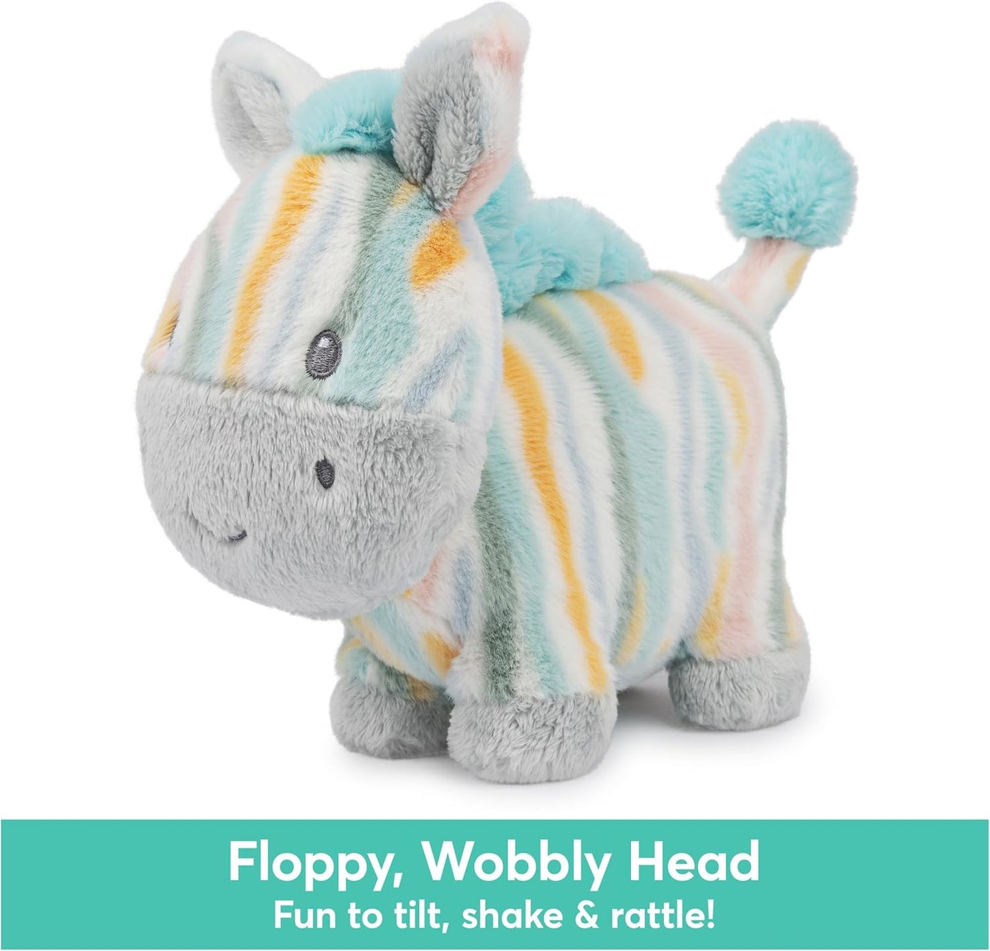 GUND Baby Safari Friends Collection Plush Zebra with Chime, Sensory Toy Stuffed Animal for Babies and Newborns, Multicolored, 7"