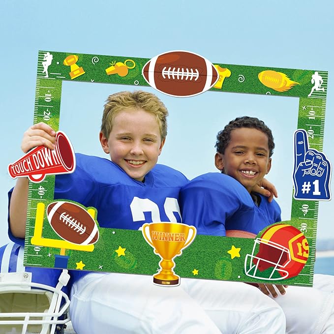 Super Bowl Game Photo Frame Party Supplies Decoration Large Size,Football Sport Game Day Party Supplies