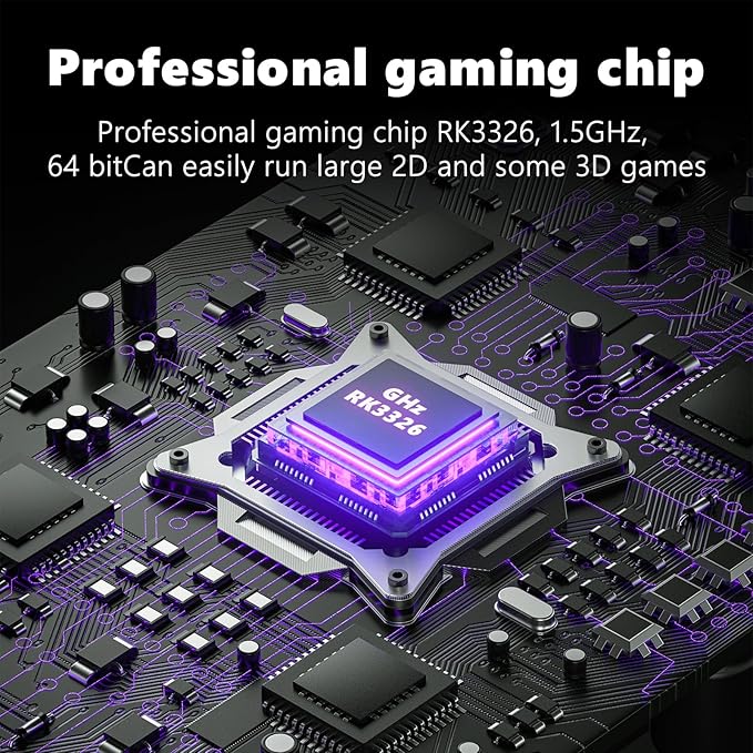 2025 New Upgrade R36ULTRA Retro Handheld Game Console with 64G Built-in 21000+ Classic Games,Portable Hand Held Open Source Linux System 4.0-in 4k HD IPS Screen Video Player (Purple)