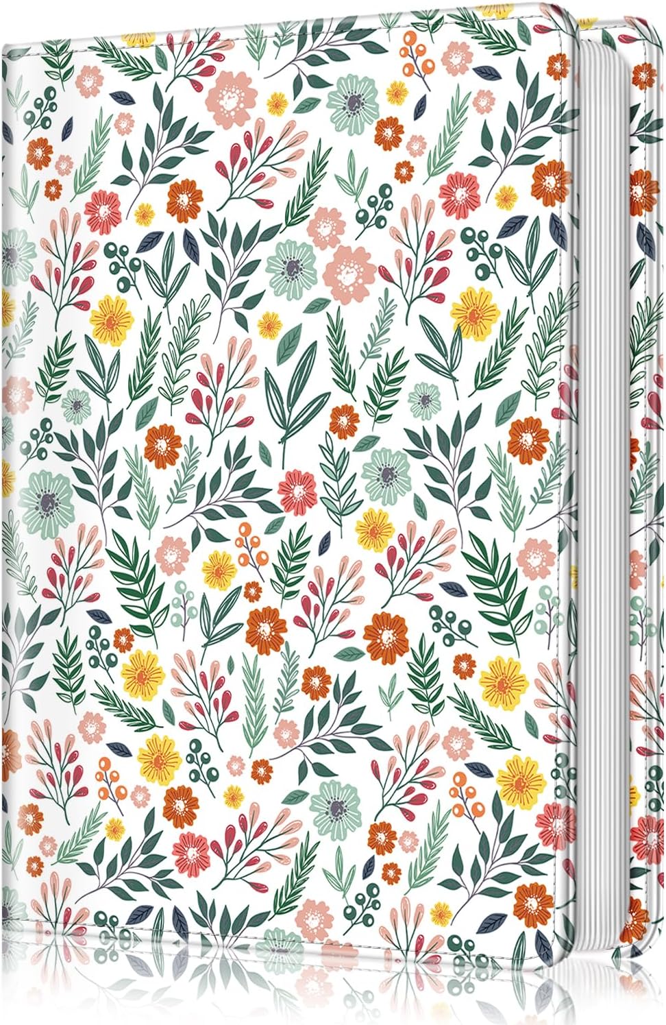 Fintie Photo Album for 4x6 Photos - 112 Pockets Vegan Leather Cover Memory Albums Book for Birthday Family Anniversary Vacation Pictures, Spring Bloom