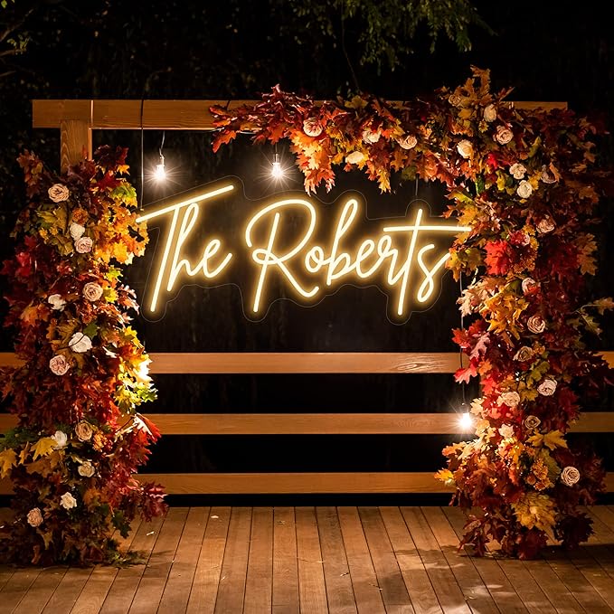 SELICOR Personalized Neon Signs Led Neon Signs Light for Bedroom Wedding Birthday Party Home Décor Custom Neon Sign Bar Store Logo Neon Sign (Optional 30" to 40")