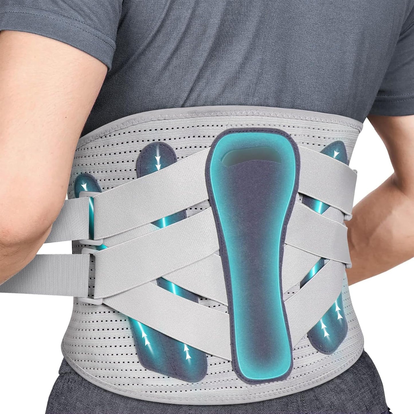 Elastic Abdominal Binder Lower Waist Support Belt, Post Surgery Postpartum Belly Band Wrap Back Support Belt Stomach Compression Wrap Waist Recovery for Men and Women (Small)
