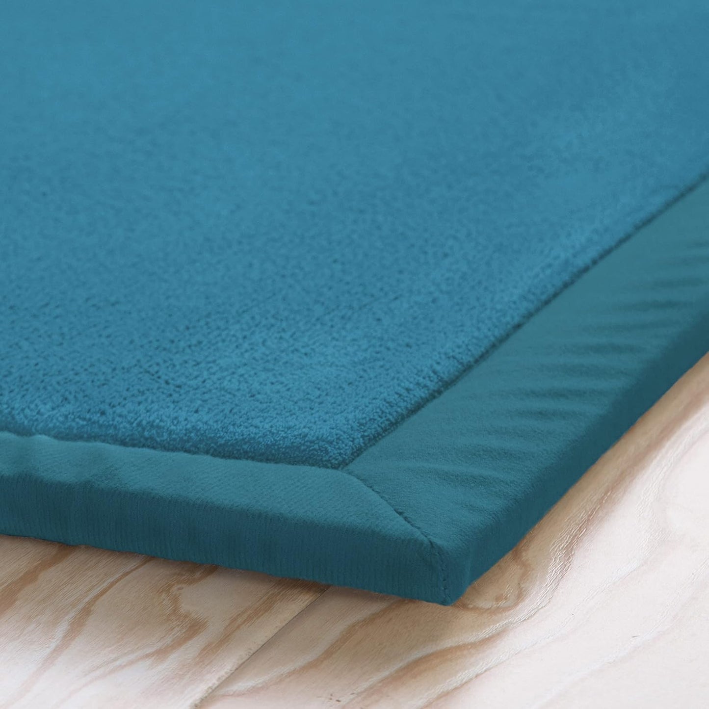 Loartee Coral Velvet Crawling Rugs & Area Rugs (6.0'x 6'8", Blue) for Toddler Children Play Mat & Yoga Mat Exercise Pads