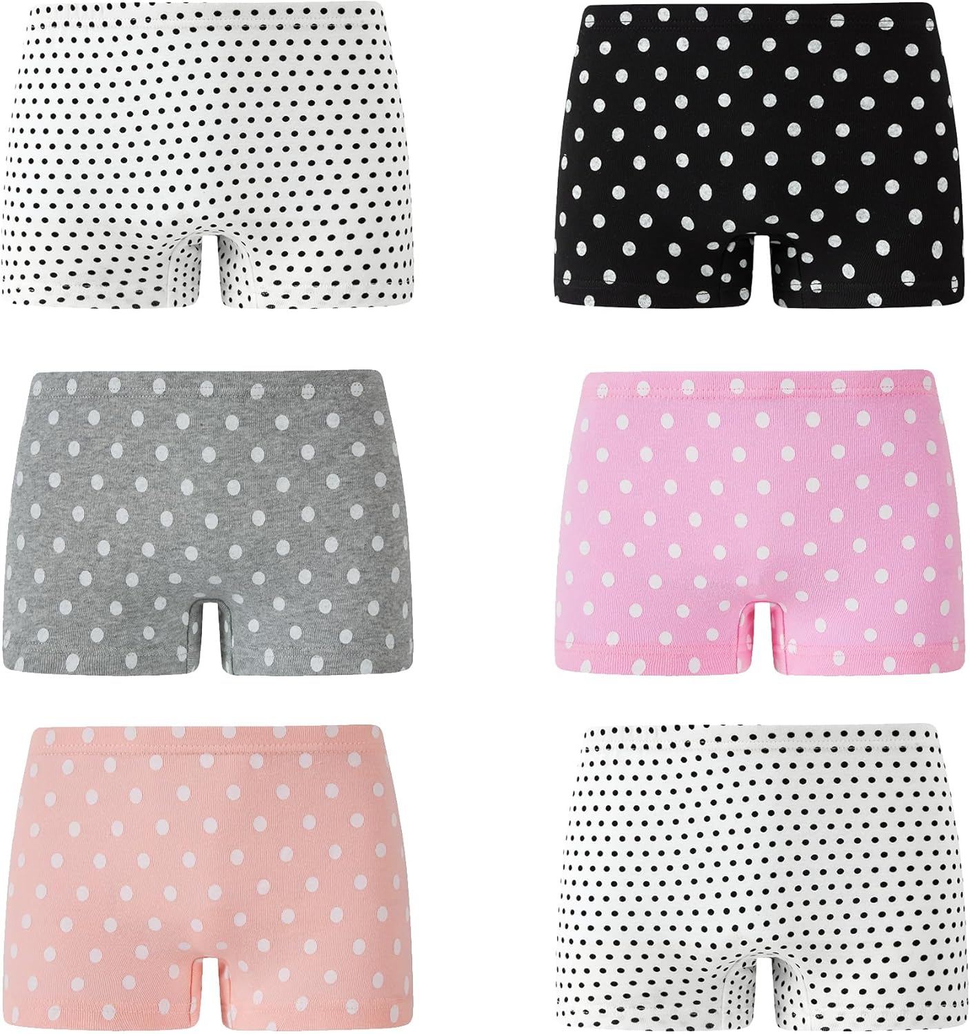 KikizYe Little Girls Boyshort Panties Big Kids Soft Cotton Underwear