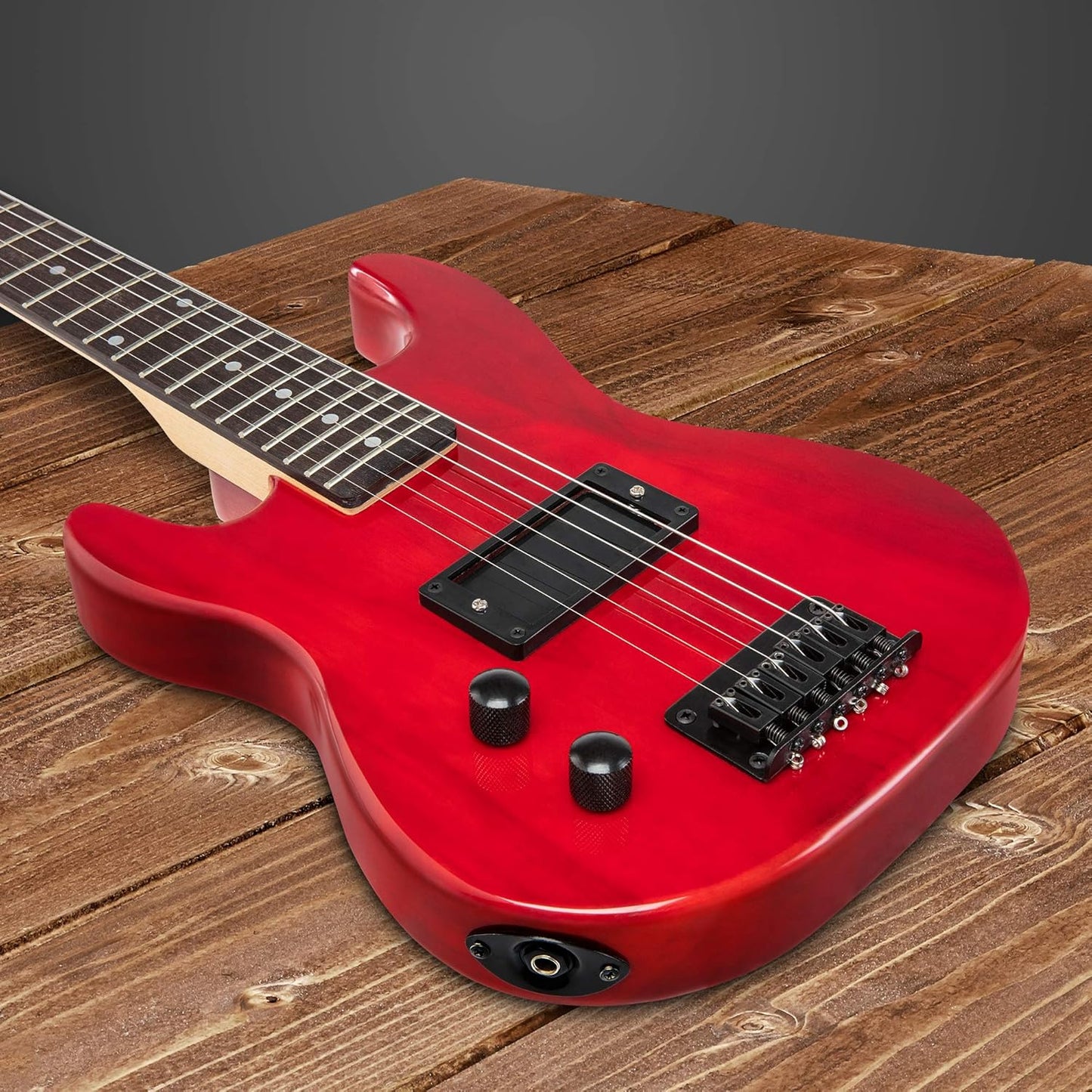 LyxPro Left Hand 30 Inch Electric Guitar Kit for Lefty Kids 3/4 Size Beginner’s Guitar, Amp, Six Strings, Two Picks, Shoulder Strap, Digital Clip On Tuner, Guitar Cable and Soft Case Gig Bag - Red