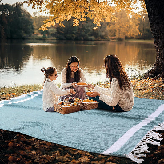 Large Picnic Blanket Outdoor Law Park Grass Patio Mat Manta Para Soft Car Travel Essentials Road Trip Summer Vacation Stuff Outside Accessories Roadtrip Camping Gear Rv Must Haves Glamping Tent Gadget