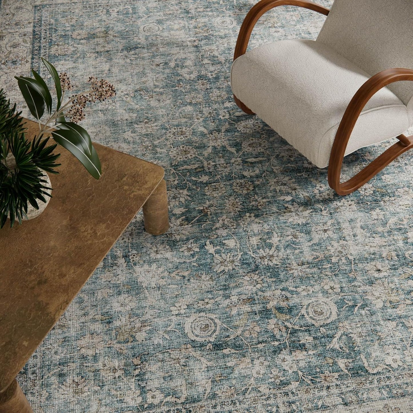 Washable Kitchen Rug Runners for Hallways: 2'x6' Bedroom Rug with Non Slip Backing Low-Pile Soft Indoor Floor Carpet Runner for Indoor Entryway Hallways Kitchen Laundry Room Farmhouse