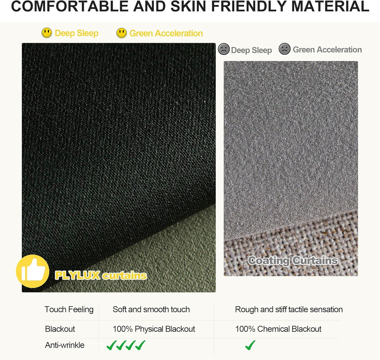 NICETOWN Room Darkening Plylux Curtains 95" Long for Farmhouse Home Decor, Thermal Insulated Window Treatment Privacy Drapes for Bedroom Guest Living Room(52" Wide, Set of 2, Dark Mallard)