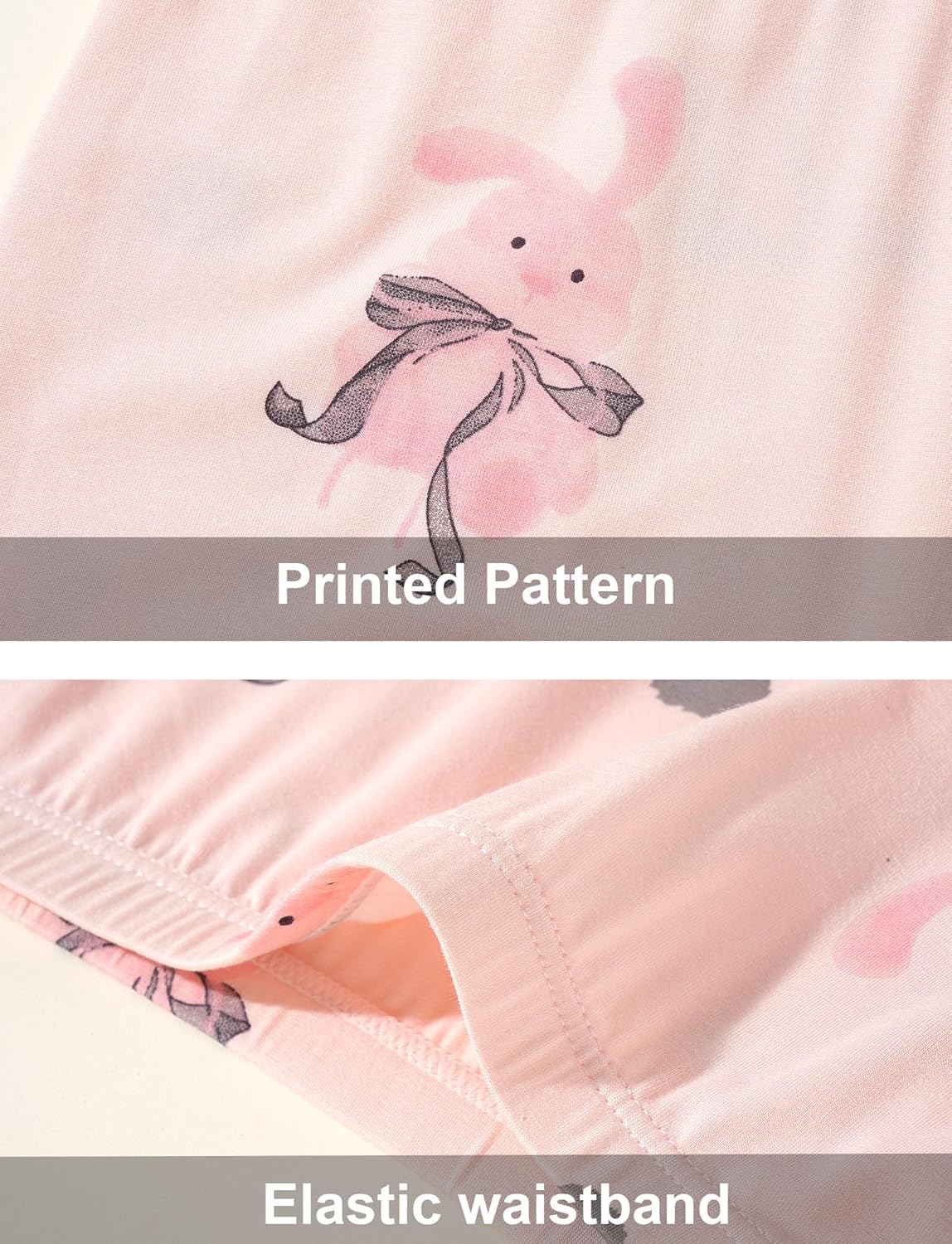 SEAUR Girls' Seamless Underwear 4-Pack Soft Breathable Ice Silk Boyshorts Panties Cute Prints Boxer Briefs for 6-16 Years