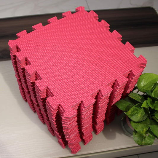 MQIAOHAM® 25 Pieces Puzzle Play Mats, Soft Baby Play Mat, Kids Interlocking Foam Floor Tiles, Toddlers Carpet Playmats G301025-109