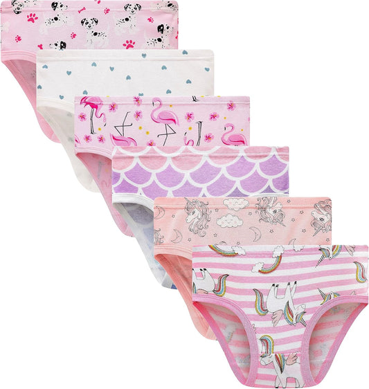 Family Feeling Little Girl Underwear Toddler Panties Big Kids Undies Soft 100% Cotton