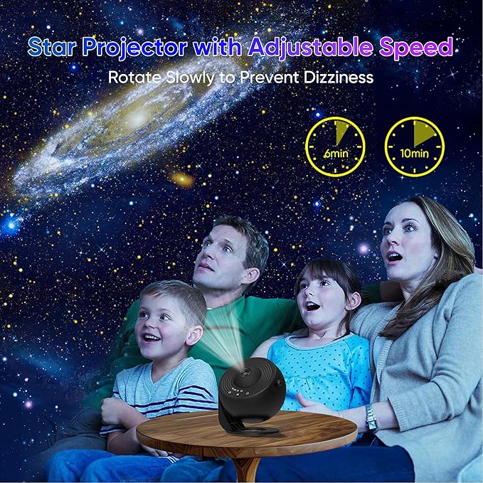Galaxy Projector for Bedroom,13 in 1 Star Projector with Timer and 3 Button Control 360° Rotating Planetarium Ceiling Night Light Projector for Kids,Adult,Gifts,Ceiling,Bedroom Room Decor