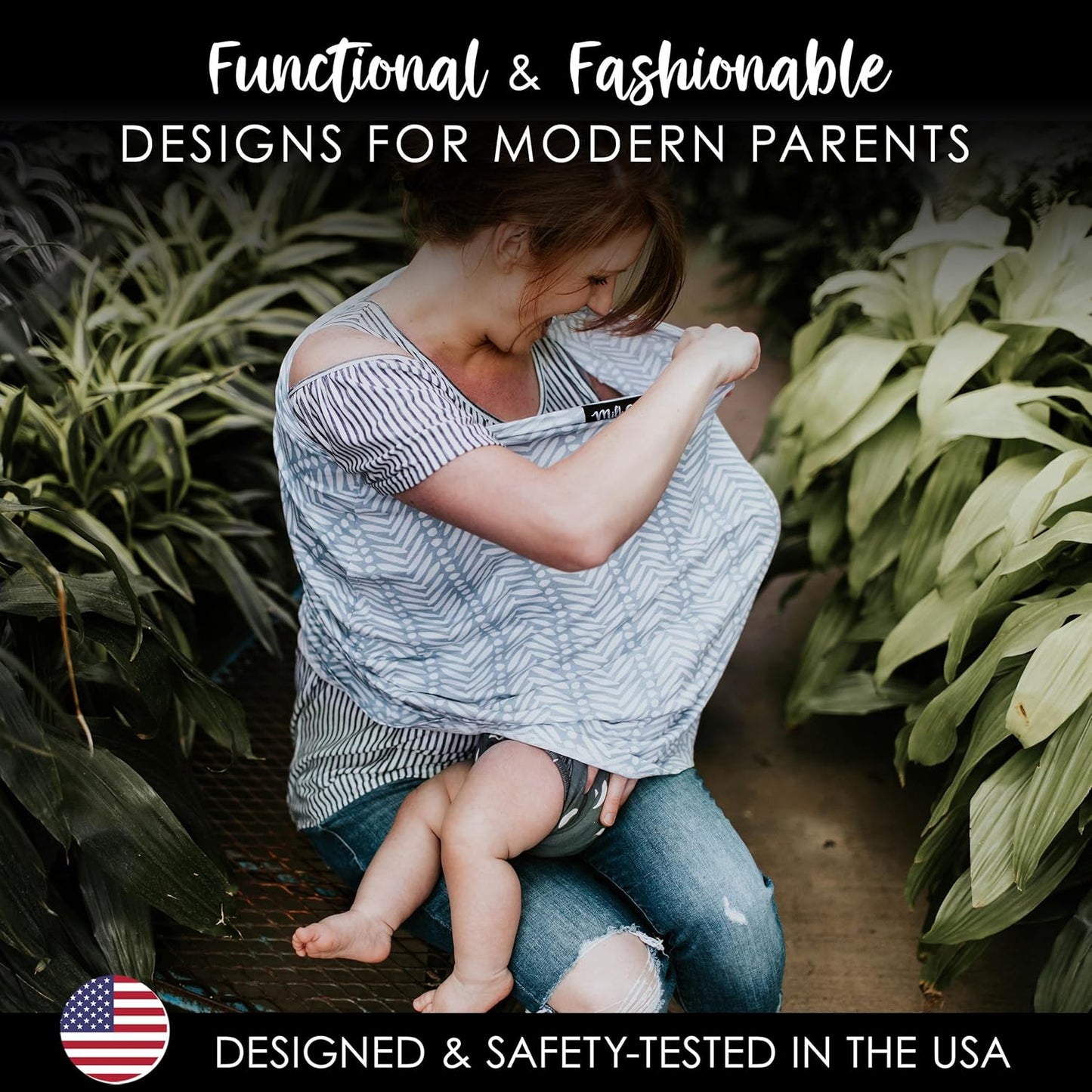 Milk Snob Original 5-in-1 Cover - Added Privacy for Breastfeeding, Baby Car Seat, Carrier, Stroller, High Chair, Shopping Cart, Lounger Canopy - Newborn Essentials, Nursing Top, Soho