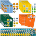 BONNYCO Tic Tac Toe Game Pack 16 Jungle Animals Kids Party Favors Safari Goodie Bags Stuffers for Kids 3-5 4-8, Goody Bag Stuffers Pinata | Return Gifts for Birthday Party, Mini Games Bulk Travel