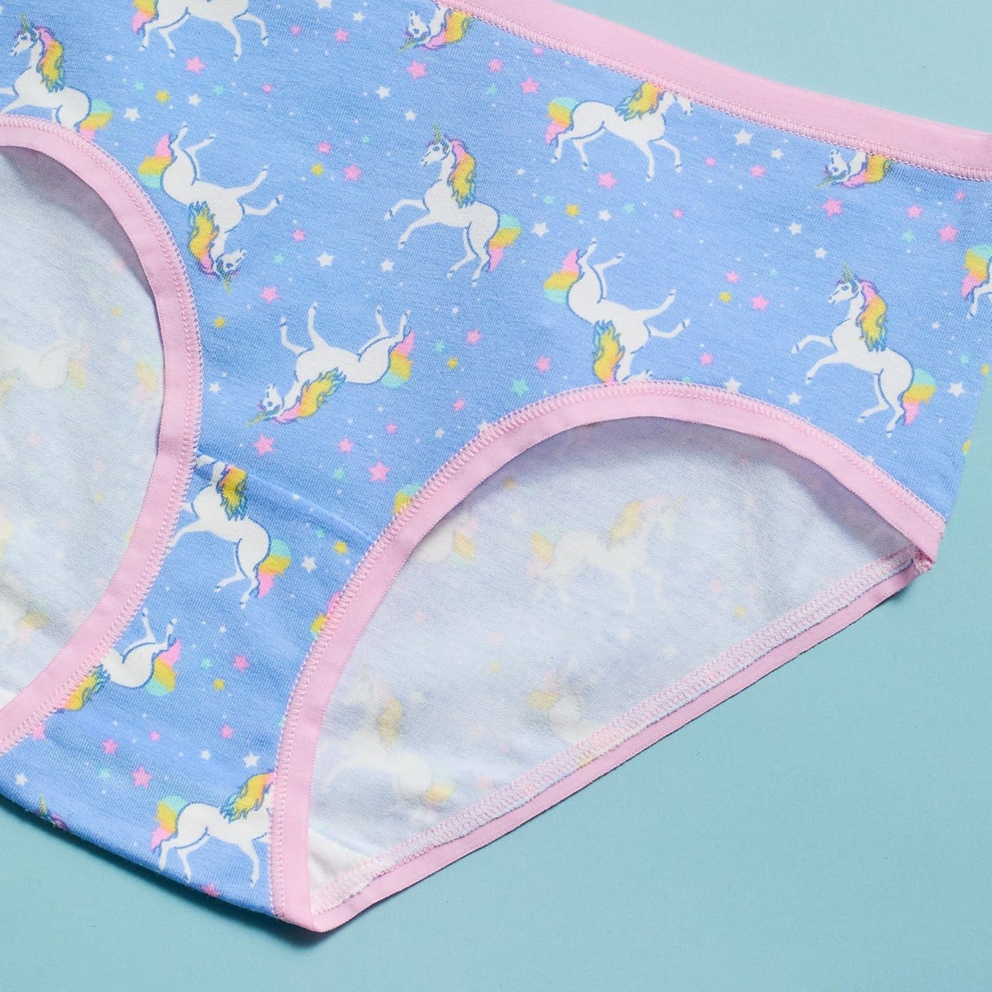 Saint Eve Kids Little Girls Cotton Underwear, Soft Breathable Multi Pack Brief Panties