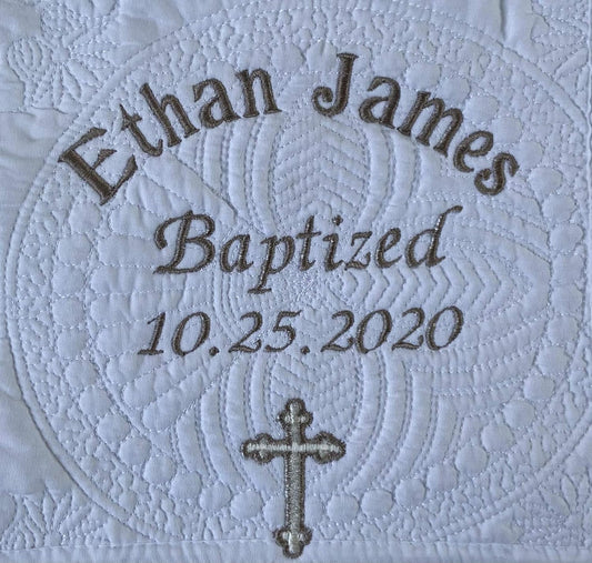 Personalized Baby Quilt Baby Blankets Monogrammed Blankets for Kids Baby Blankets for Boys Girls Embroidered Baby Gifts Christening Baptism