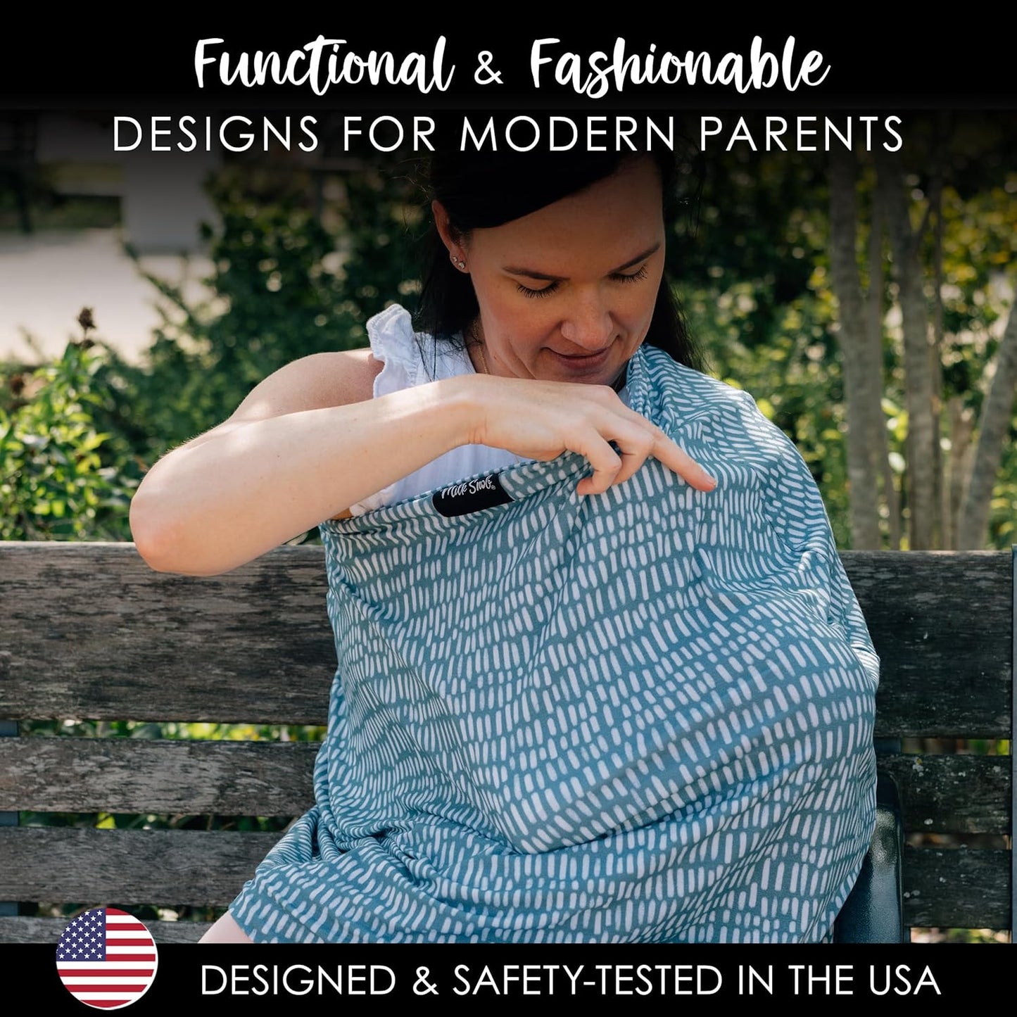 Milk Snob Original 5-in-1 Cover - Nursing Cover for Breastfeeding - Baby Carseat Canopy & Stroller - Essential All-in-One Design - Gift for Mom, Baby (Beck)