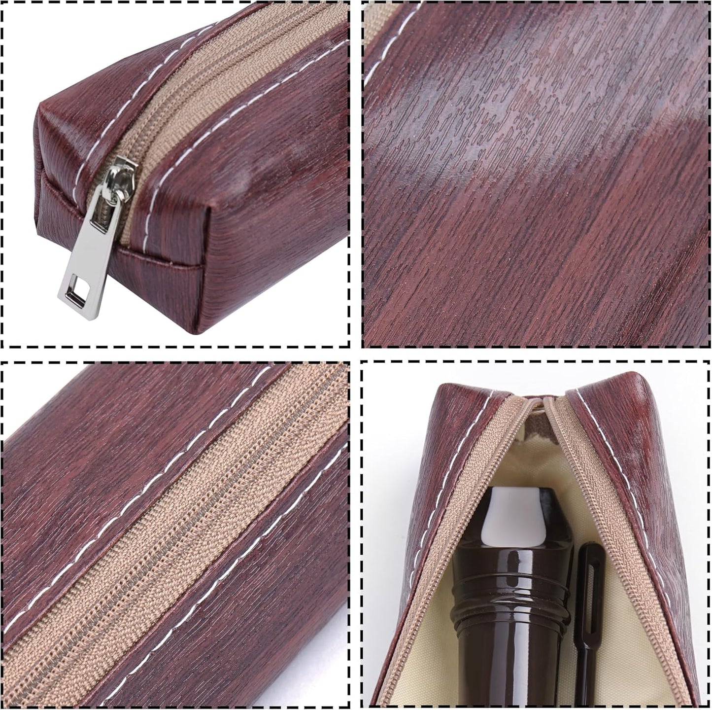 LIZIMANDU Recorder Instrument for Beginner Adults,8-Hole Soprano Descant Recorder Music Flute with Cleaning Rod & Case Bag For Home Entertainment(6-Wood Beige)