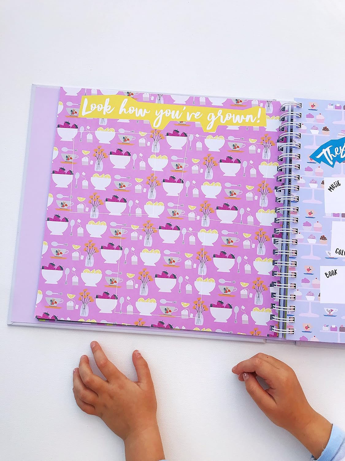 Lucy Darling The Little Years Toddler Baby Memory Book - Ages 1 to 6 Years Old Album For Baby Girl - Milestone Scrapbook To Record Precious Memories - Keepsake Record Book