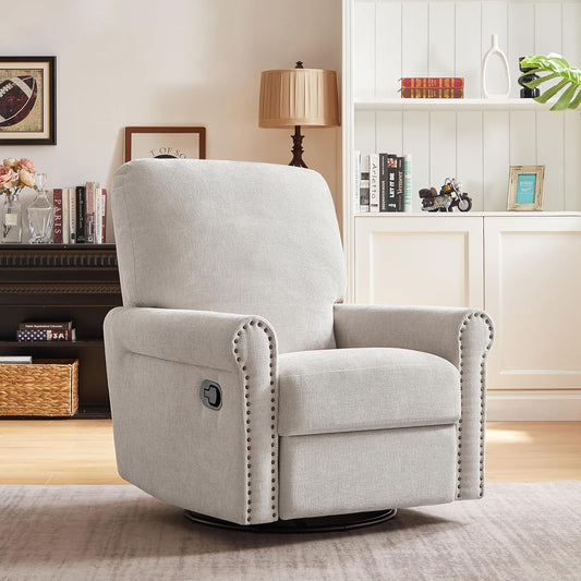 Recliner Chair, 360 Swivel Rocker Chair for Adults Nursery Rocking Chairs Glider Chairs for Living Room, Bedroom, Apartment