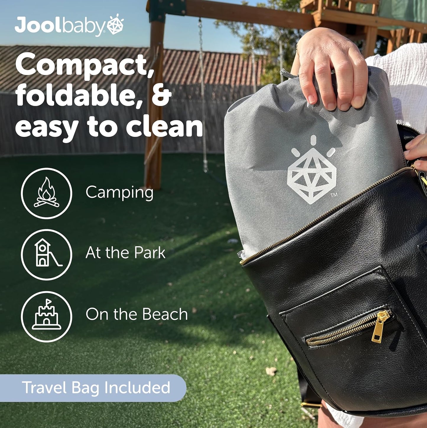 Jool Baby Portable Potty Training Chair with Travel Bag and 30 Liners, Foldable, Indoor/Outdoor Use, Camping (Aqua)