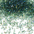 14400-Pack Acrylic Diamonds, 0.12 Inch/3mm Wedding Table Scatter Confetti Crystals for Vase Fillers/Art Craft, Acrylic Diamonds Gems [Dark Green AB]