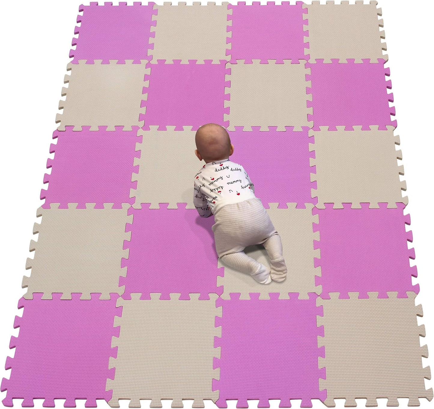 YIMINYUER® 20 Tiles (30cm×30cm×1cm Each Tile) Baby Soft Puzzle Play Mats, Kids Thick EVA Foam Floor, Toddlers & Children's Soft Interlocking Mat R03R10G301020