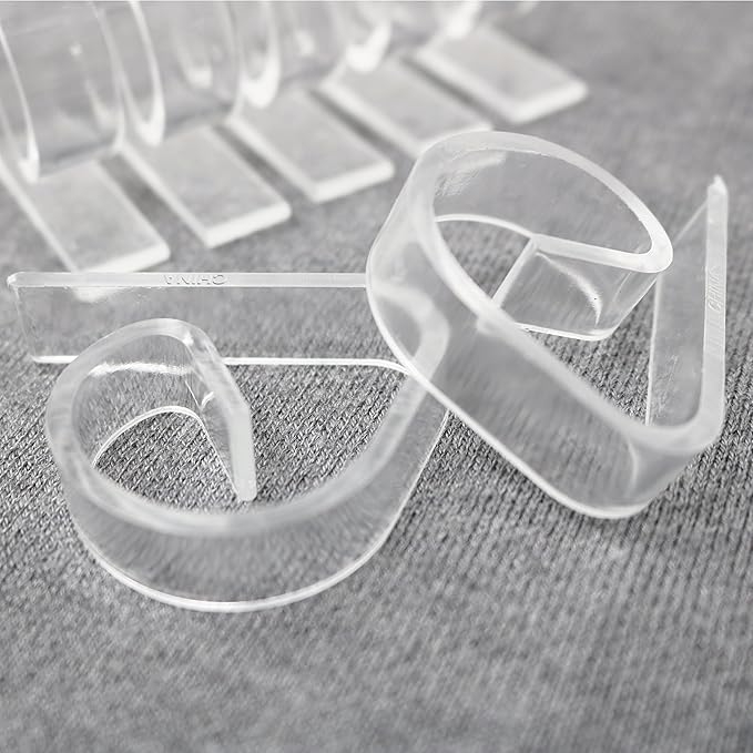 Clear Plastic Tablecloth Clips – Picnicking Accessory - Set of 72