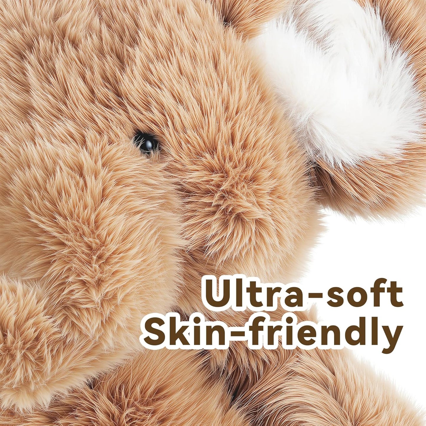 iPlay, iLearn Elephant Stuffed Animal, Soft Baby Plush Elephant Toy, Infant 18" Big Cute Fluffy Animal Toy, Ultra Soft Nursery Bedtime Huggable Birthday Gifts for Toddlers Girls Boys Kids Age 0 and up