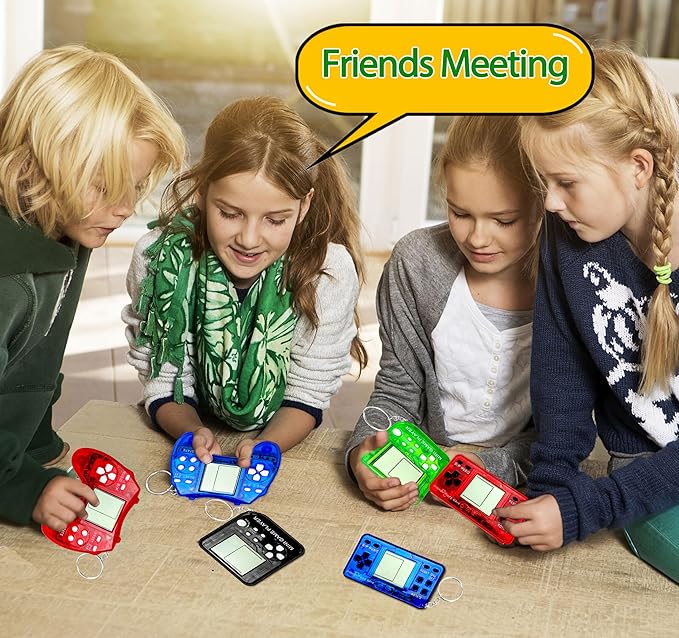 25Pcs Video Game Keychain Video Game Party Favors Video Game Party Supplies 3 Styles Mini Game Console Fidget Toys Bulk for Kids Classroom Prizes Goodies Bags Stuffer Backpack Keychain