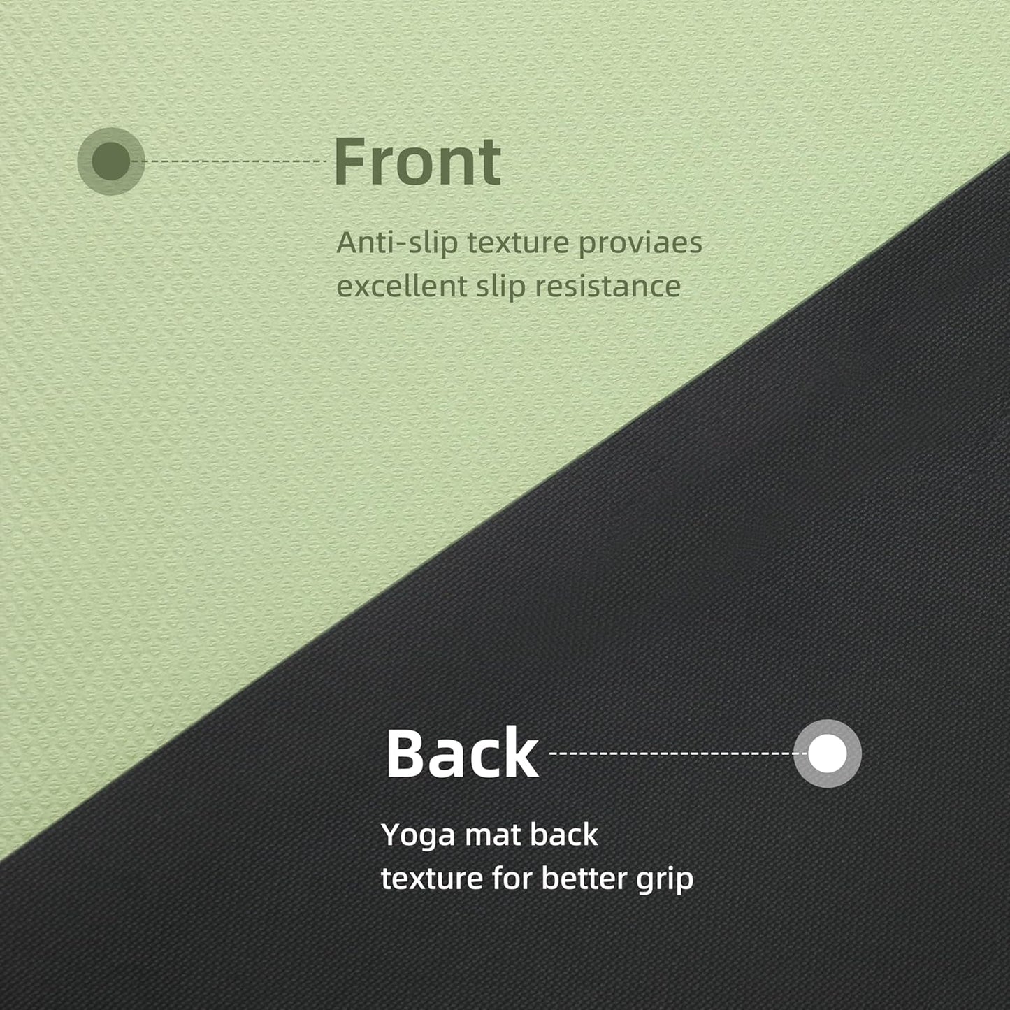 Yoga Mat Non Slip Anti-tear,extra thick-2/5 inch（10MM）High Resiliency Professional POE Yoga Mats for Women Men Kids,72"x24"inch,Workout, Yoga, Pilates and Floor Exercise, with Carrier Strap