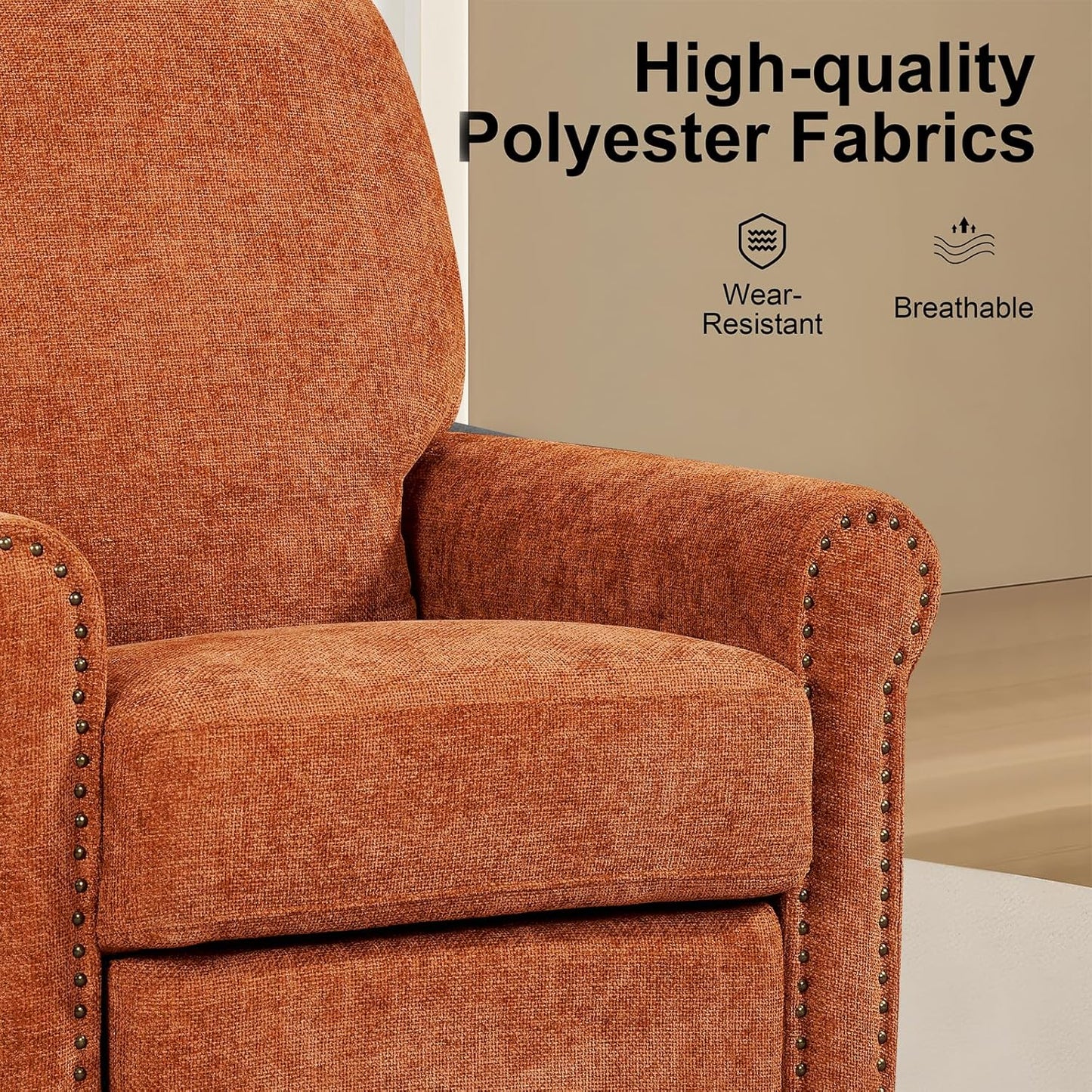 Recliner Chair, 360 Swivel Rocker Chair for Adults Nursery Rocking Chairs Glider Chairs for Living Room, Bedroom, Apartment