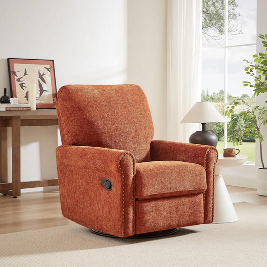 Recliner Chair, 360 Swivel Rocker Chair for Adults Nursery Rocking Chairs Glider Chairs for Living Room, Bedroom, Apartment