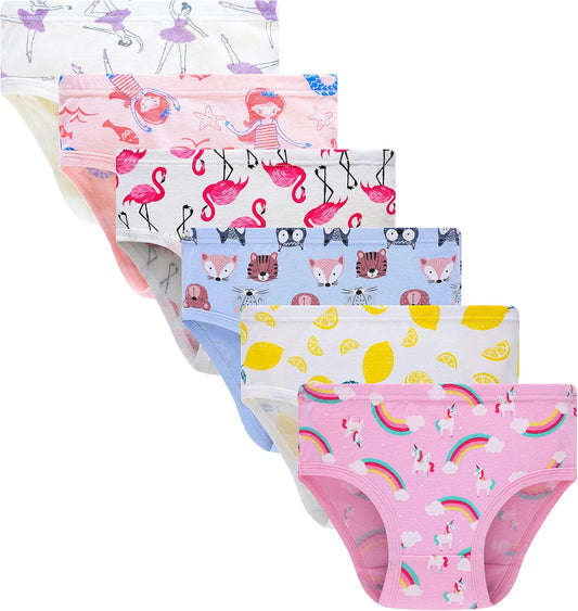 Family Feeling Little Girl Underwear Toddler Panties Big Kids Undies Soft 100% Cotton