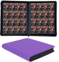 1000+ Pockets Trading Card Binder, 16-Pocket Card Ablum Compatible with MTG,Sports Cards & Other Standard Size Trading Cards (PURPLE)