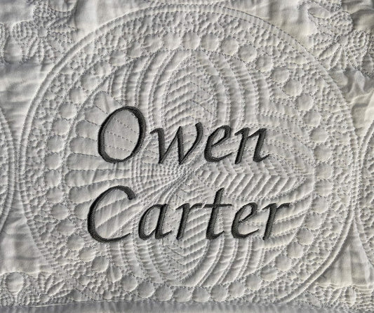 Personalized Baby Blanket Baby Quilt Monogrammed Blankets for Boys and Girls Embroidered Baby Gifts Full Name