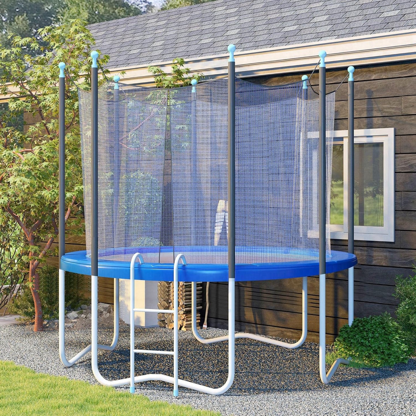 Soozier 12FT / 14FT Trampoline Spring Cover, Safety Trampoline Pad Replacement, Waterproof and Tear Resistant, All Weather Trampoline Accessories